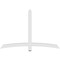 Ekena Millwork Bellingham Architectural Grade PVC Gable Bracket, 72"W x 48"H x 2"D x 4"F, 16/12 Pitch GBP072X48X0204BEL00 - alternate 4